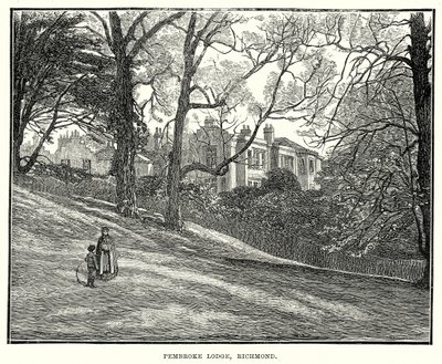 Pembroke Lodge, Richmond (gravure) - English School