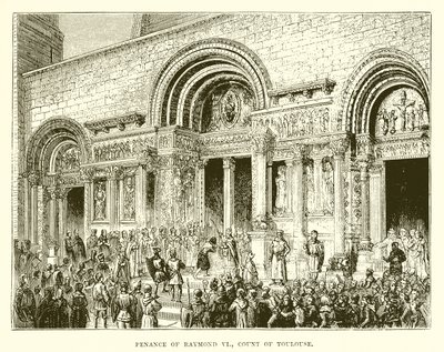 Pénitence de Raymond VI, comte de Toulouse - English School