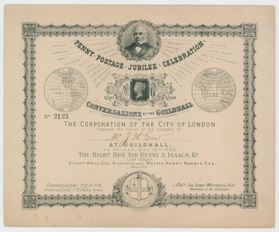 Célébration du jubilé de la poste à un sou - English School