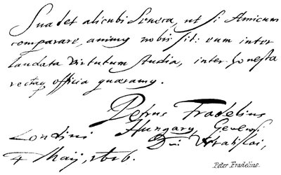 Peter Fradelius - English School