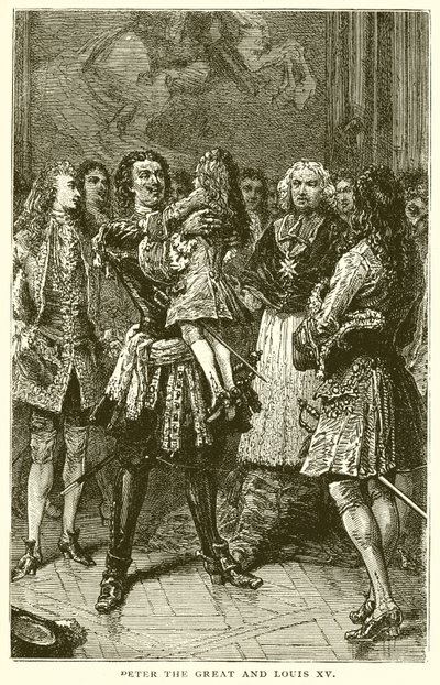 Pierre le Grand et Louis XV - English School