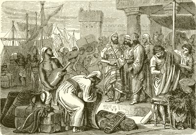 Marchands et commerçants phéniciens - English School