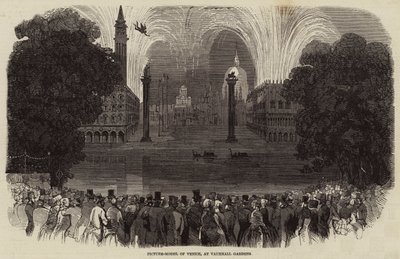 Modèle de Venise en image, aux jardins de Vauxhall - English School