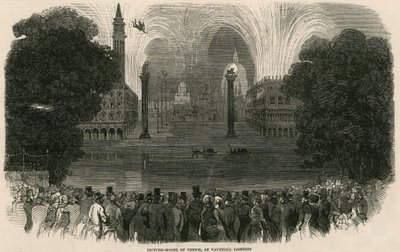 Modèle de Venise au jardin de Vauxhall, Londres - English School