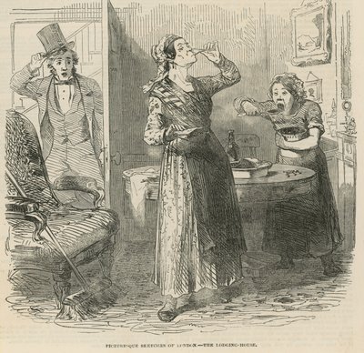 Croquis pittoresques de Londres - la maison de pension - English School