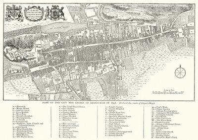 Plan de la ville et du château d