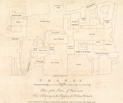 Plan du palais de Westminster, Londres - English School