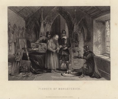 Pillage des monastères - English School