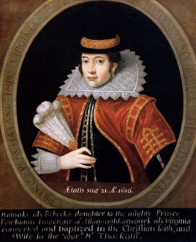 Pocahontas (c.1595-1617) 1616 - English School