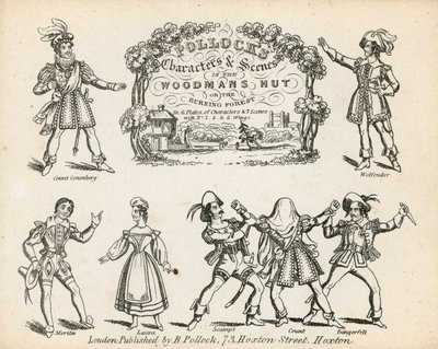Personnages et Scènes de Pollock dans la Cabane du Bûcheron - English School