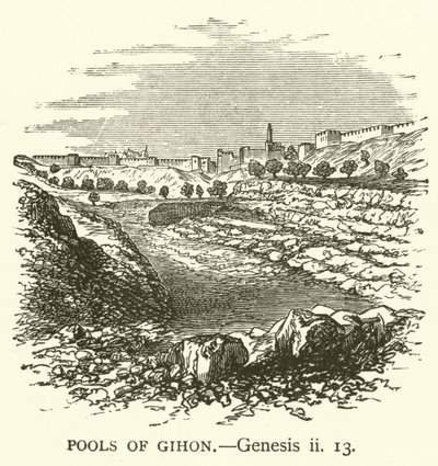 Les bassins de Gihon, Genèse, ii - English School