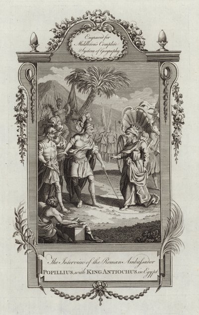 Popillius, avec le roi Antiochus - English School