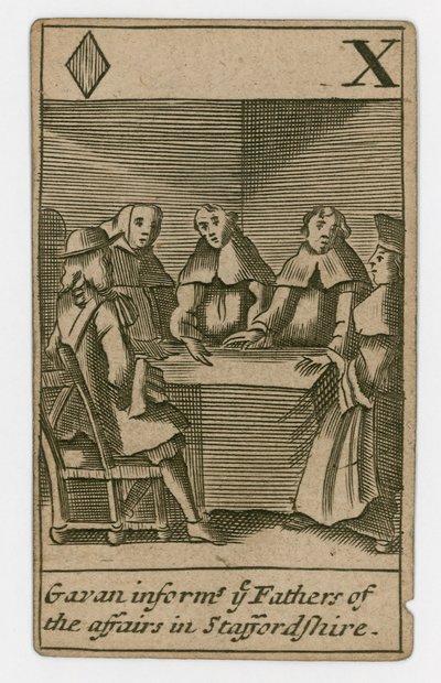 Carte à jouer du complot papiste - English School