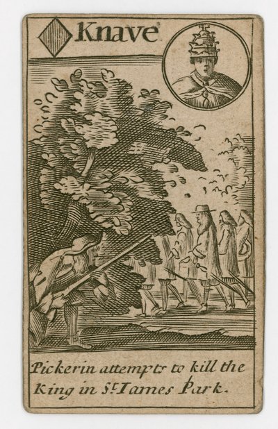 Carte à jouer du complot papiste - English School