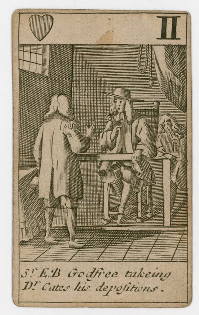 Carte à jouer du complot papiste - English School