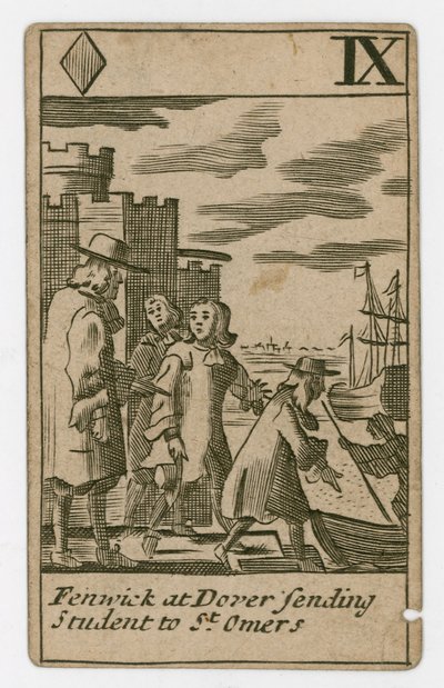 Carte à jouer du complot papiste - English School