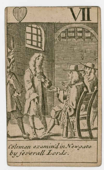Carte à jouer du complot papiste - English School