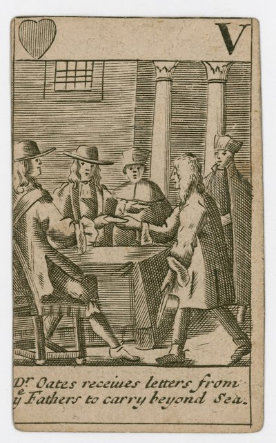 Carte à jouer du complot papiste - English School