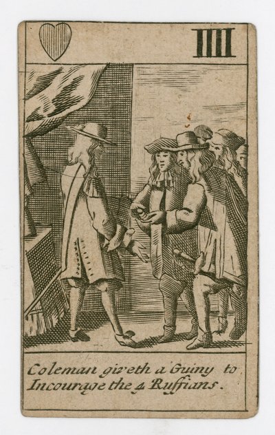 Carte à jouer du complot papiste - English School