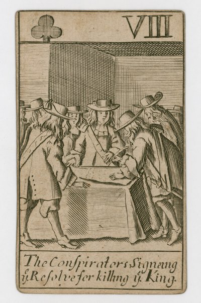 Carte à jouer du complot papiste - English School