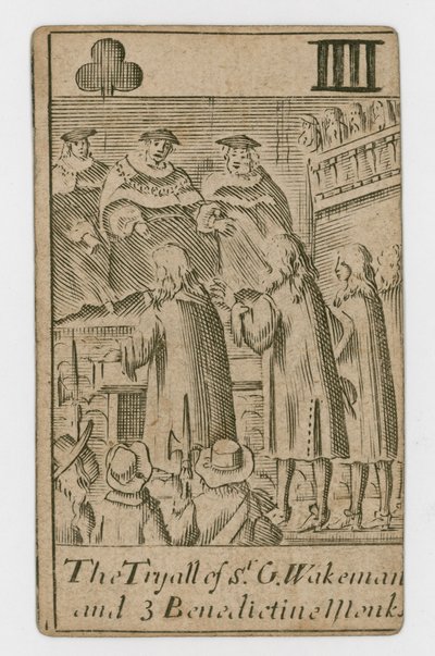 Carte à jouer du complot papiste - English School