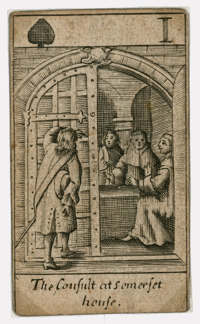 Carte à jouer du complot papiste - English School