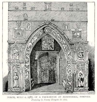 Porche, construit vers 1587, d