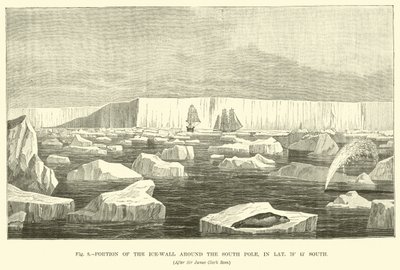 Portion du mur de glace autour du pôle Sud, en latitude 78° 15 Sud - English School