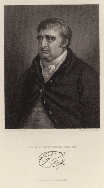 Portrait de Charles James Fox - English School