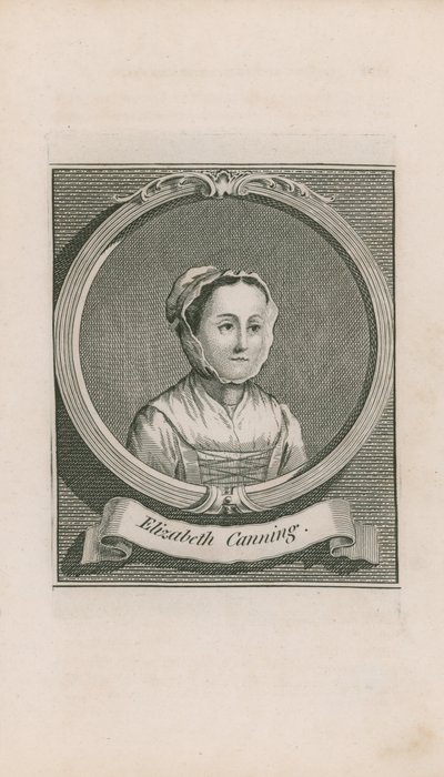 Portrait de Elizabeth Canning - English School