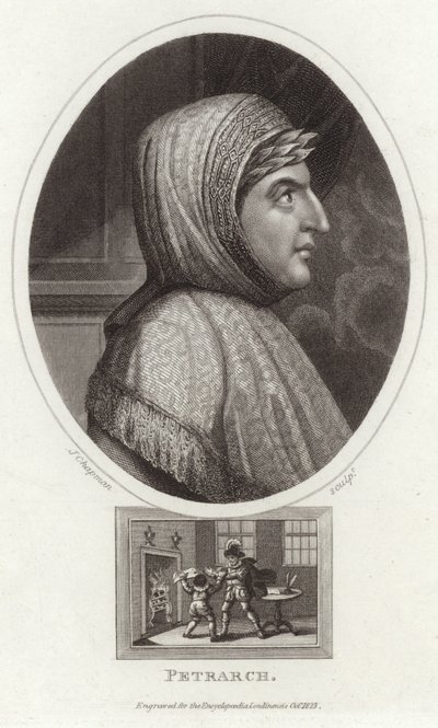 Portrait de Francesco Petrarca - English School