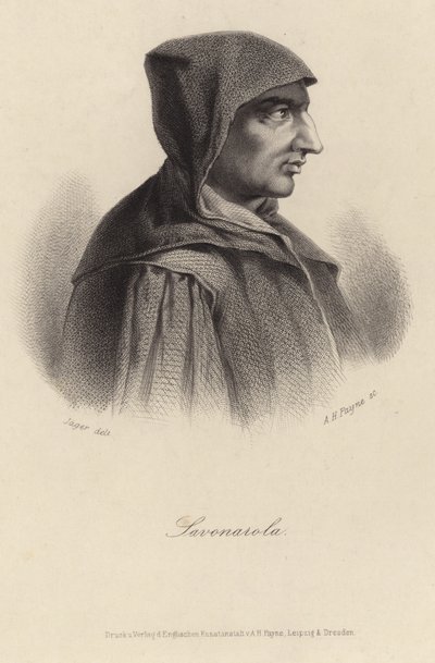 Portrait de Girolamo Savonarola - English School