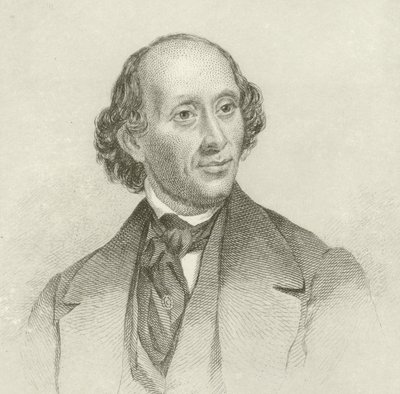 Portrait de Hans Christian Andersen - English School