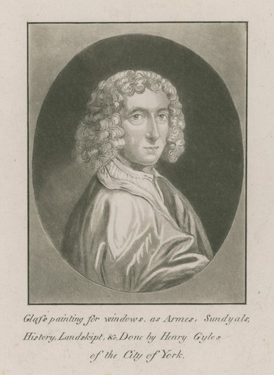 Portrait de Henry Gyles, peintre sur verre - English School