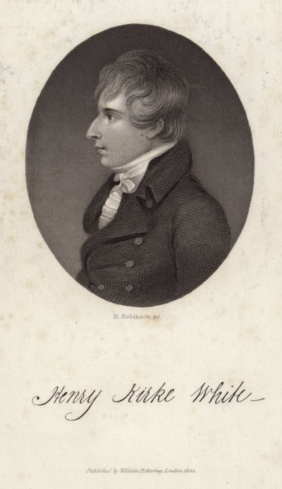 Portrait de Henry Kirke White - English School