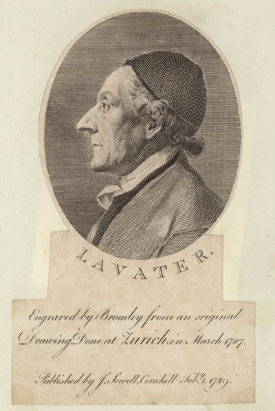 Portrait de Johann Kaspar Lavater - English School