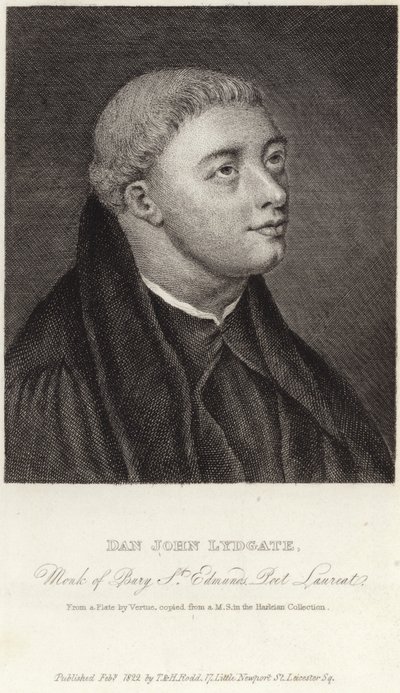 Portrait de John Lydgate de Bury - English School