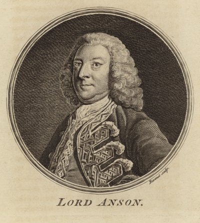 Portrait de Lord Anson - English School