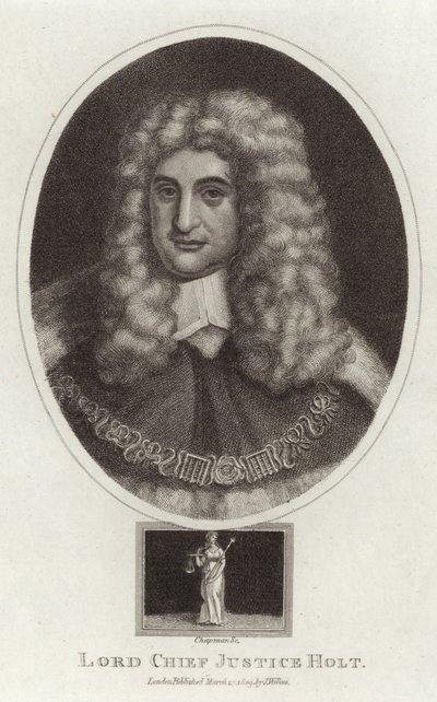 Portrait de Lord Chief Justice Holt - English School