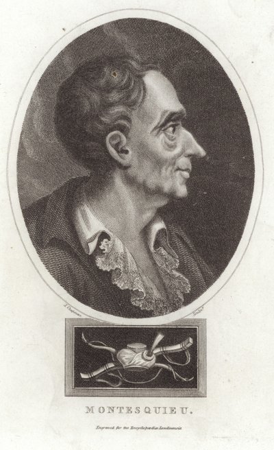 Portrait de Montesquieu - English School