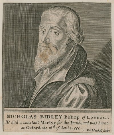 Portrait de Nicholas Ridley - English School