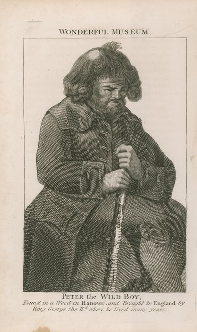 Portrait de Peter le garçon sauvage - English School