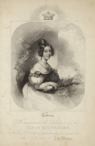 Portrait de la reine Victoria - English School