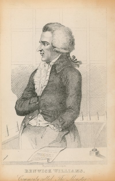Portrait de Renwick Williams, communément appelé Le Monstre - English School