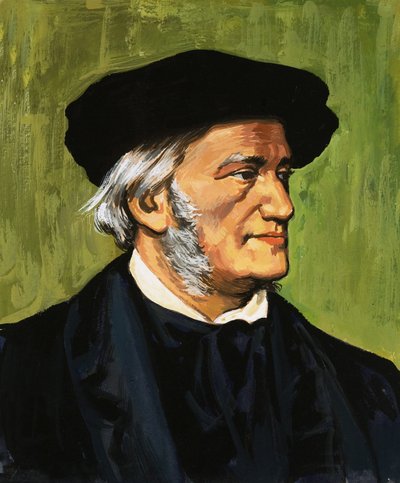 Portrait de Richard Wagner, compositeur de 