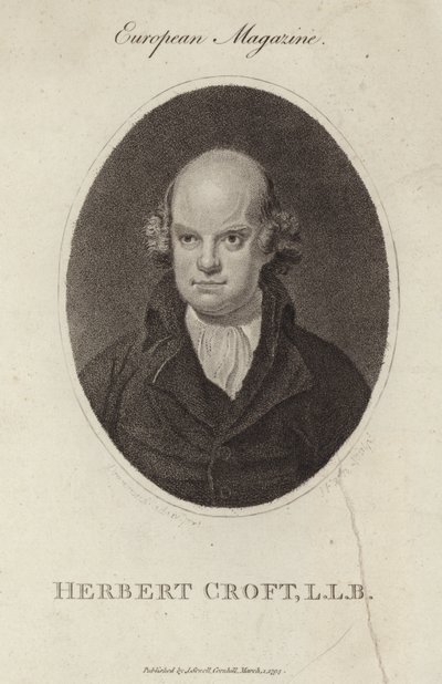 Portrait de Sir Herbert Croft - English School