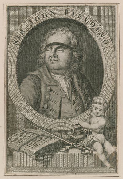 Portrait de Sir John Fielding - English School