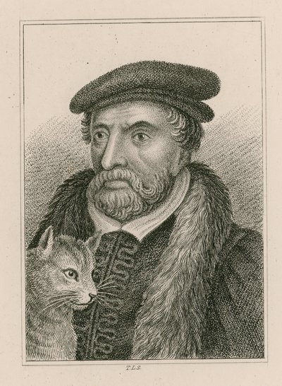 Portrait de Sir Richard Whittington et chat, autrement dit Dick Whittington, maire de Londres - English School