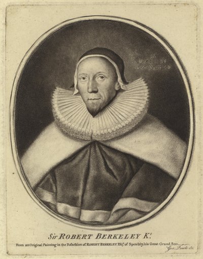 Portrait de Sir Robert Berkeley - English School