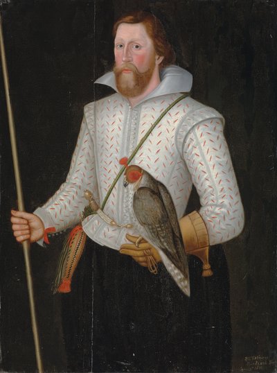 Portrait de Sir Thomas Monson, mi-longueur, en doublet blanc fendu, ceinturé d